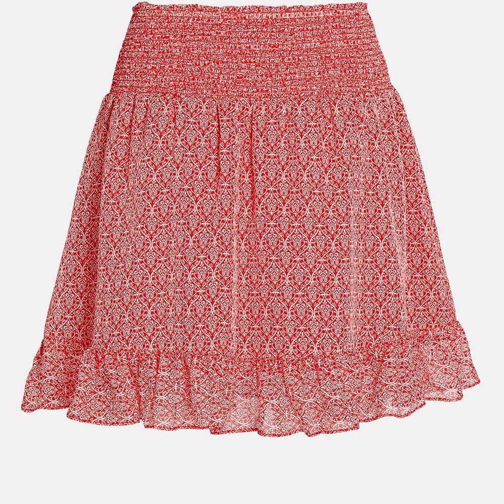 Intermix Rena Printed Ruffle Mini Skirt Size S - Picture 2 of 3